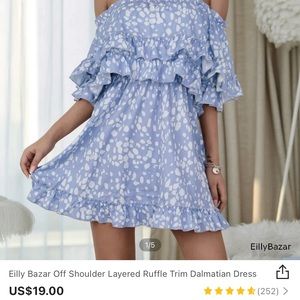 Shein strapless dress, never worn